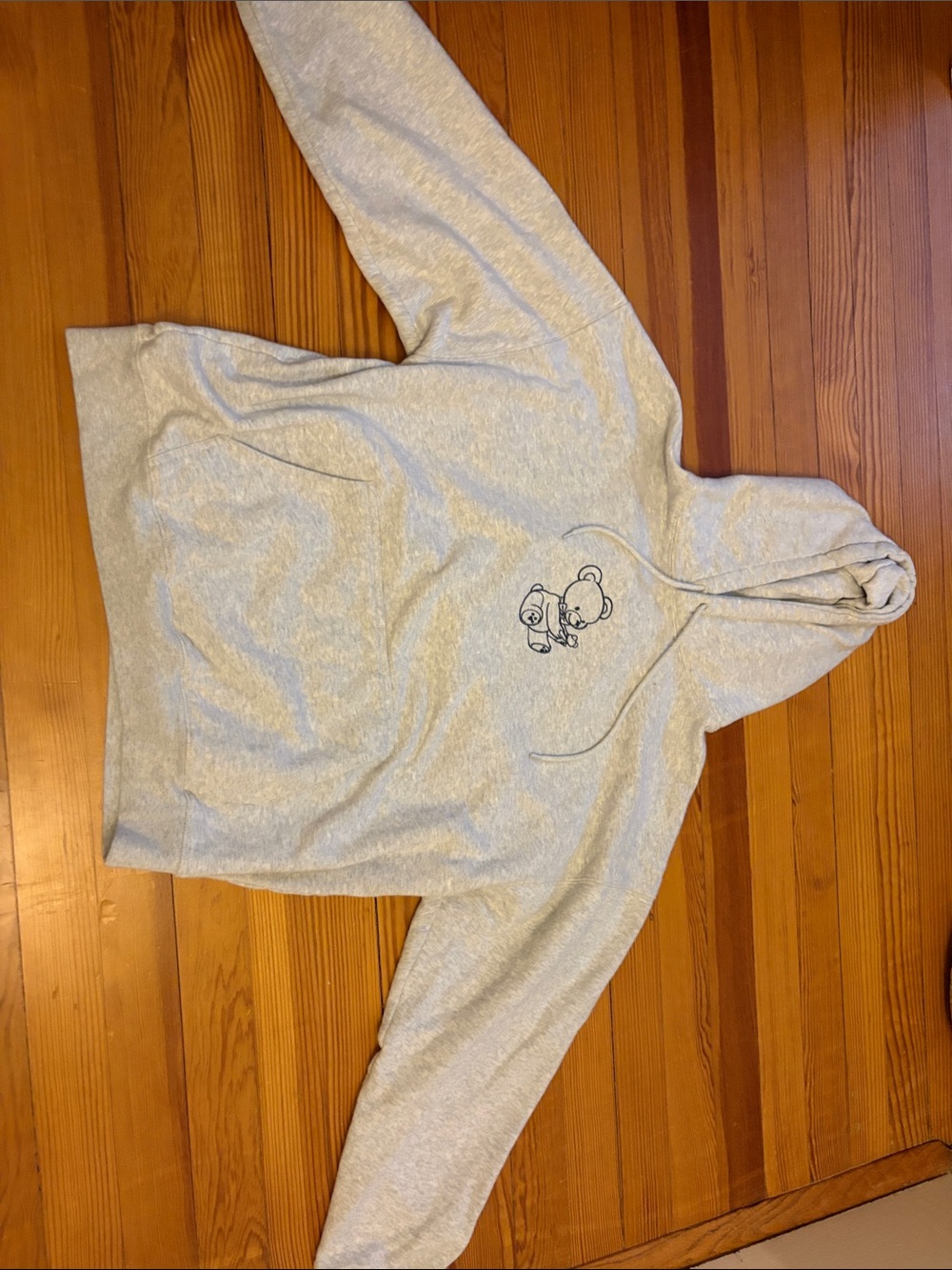Brandy Melville Light Gray Pullover Hoodie
